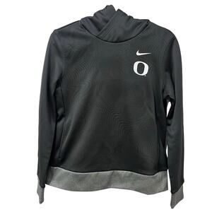Nike Dri-Fit Women's Oregon Ducks  Performance Pullover Hoodie Gray Small